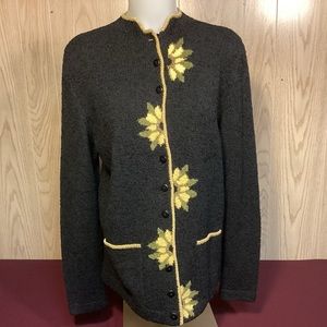 Womens Cardigan Sweater by South Cotton Light size large